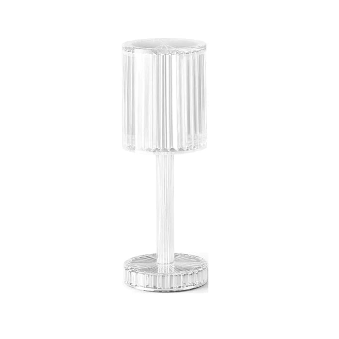 Brilla: Modern Crystal LED Table Lamp with 16-Color Changing RGB, Touch Control, USB Rechargeable & Diamond Cut Design