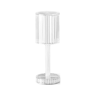 Brilla: Modern Crystal LED Table Lamp with 16-Color Changing RGB, Touch Control, USB Rechargeable & Diamond Cut Design
