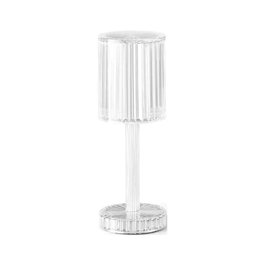Brilla: Modern Crystal LED Table Lamp with 16-Color Changing RGB, Touch Control, USB Rechargeable & Diamond Cut Design