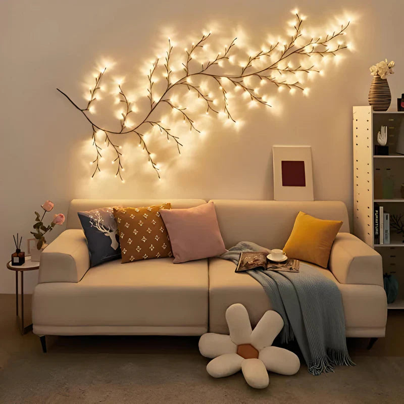 VineGlow: Enchanted Willow Vine Tree Light with 160 LED Fairy Lights & Remote Control for Magical Home Décor