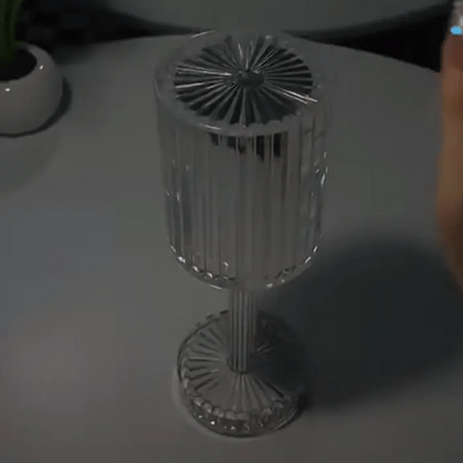 Brilla: Modern Crystal LED Table Lamp with 16-Color Changing RGB, Touch Control, USB Rechargeable & Diamond Cut Design